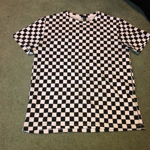 Checkerboard Print T-shirt Forever 21 Men